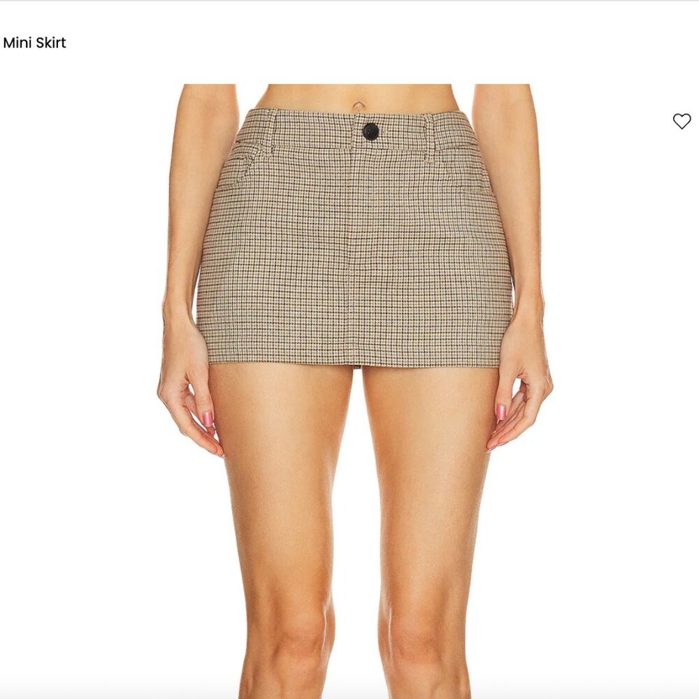 HELSA mini plad skirt Size M